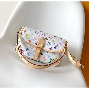 Louis Vuitton White Multicolor Monogram Shoulder Bag